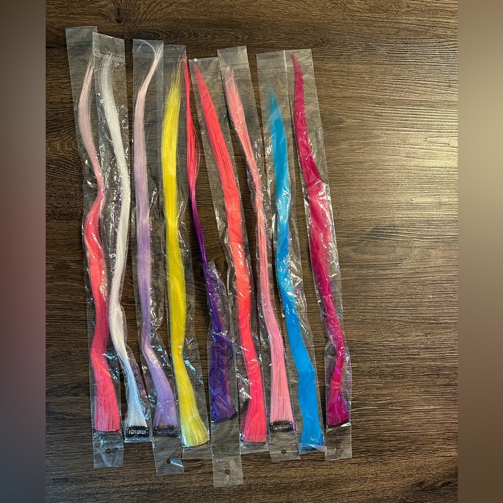 Colorful Hair Extensions Set